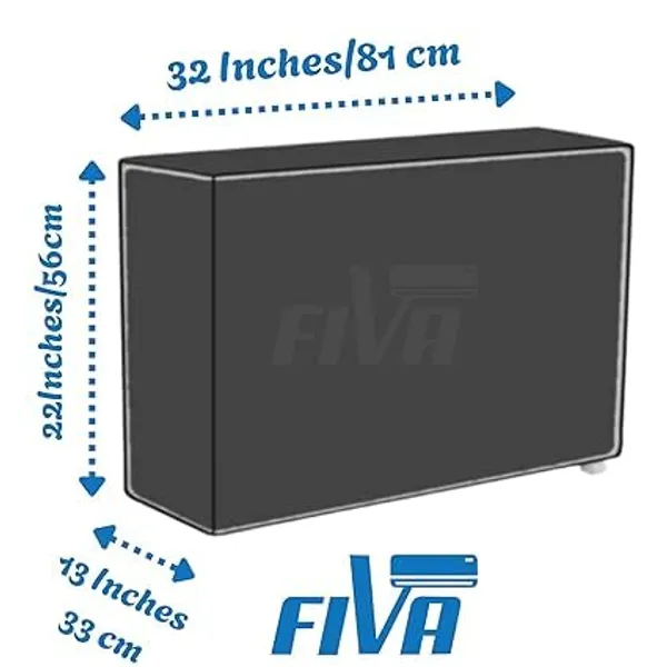 Fiva_Split_Ac_Outdoor_Unit_Cover_For_1_5_Ton_Heavy_Duty_Polyester_Fabric_Waterproof_Dustproof_All_Weather_Protection_Navy_Blue_Universal_Fit_For_All_Leading_Ac_Brands