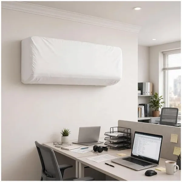 Fiva_Pack_Of_2_White_Split_Indoor_Ac_Cover_1_5_Ton_Size_107x33x19_Cm