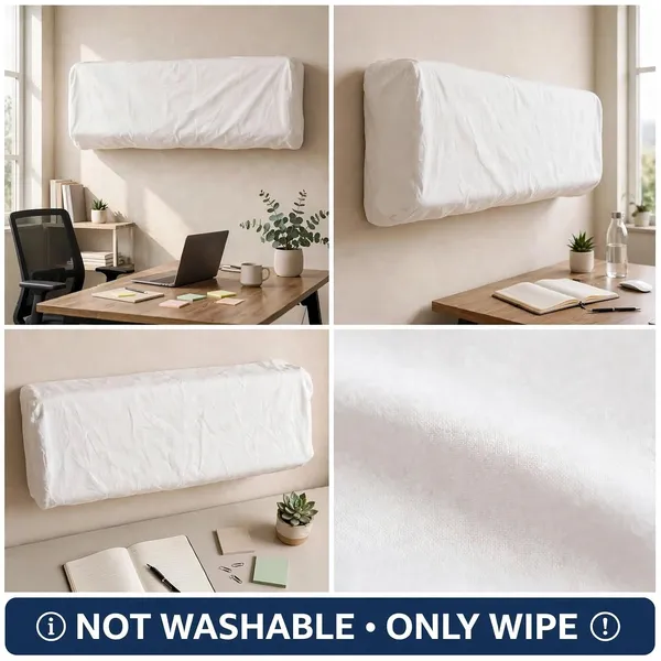 Fiva_Pack_Of_2_White_Split_Indoor_Ac_Cover_1_5_Ton_Size_107x33x19_Cm