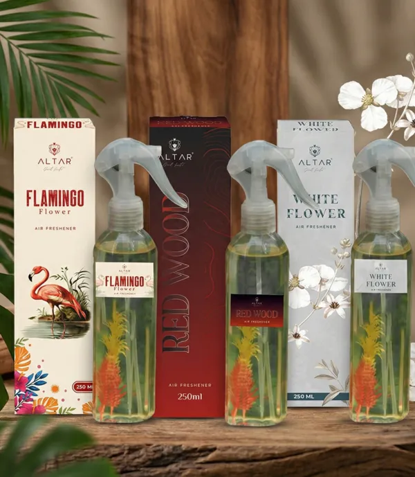 Altar_Flamingo_Flower_White_Flower_Red_Wood_Floral_Attar_Combo