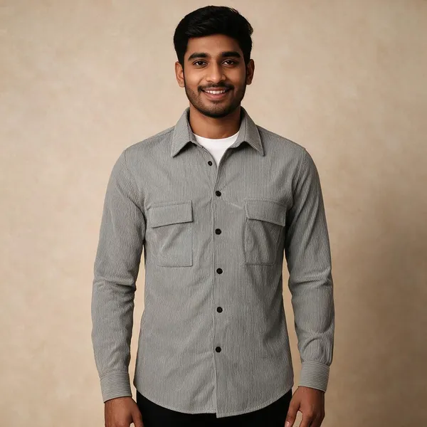 Grey_Cotton_Spread_Collar_Full_Sleeve_Polo_Shirt