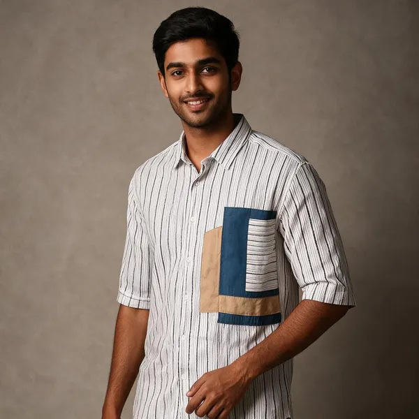 White_Cotton_Spread_Collar_Half_Sleeve_Polo_Shirt