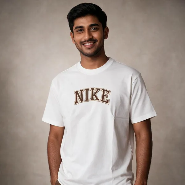 White_And_Coffee_Brown_Lycra_Cotton_Half_Sleeve_Casual_T-Shirt_And_Pant
