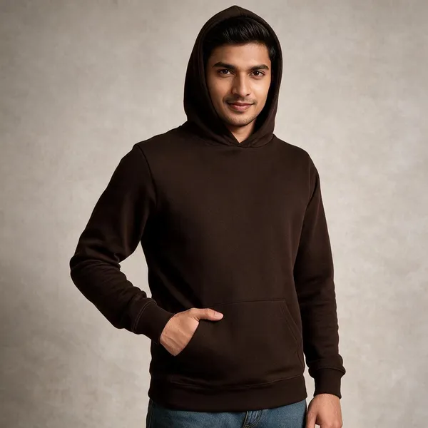 Chocolate_Brown_Casual_Hoodies