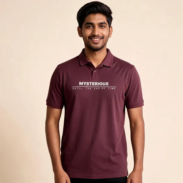 Maroon_Cotton_Spread_Collar_Half_Sleeve_Polo_T-Shirt