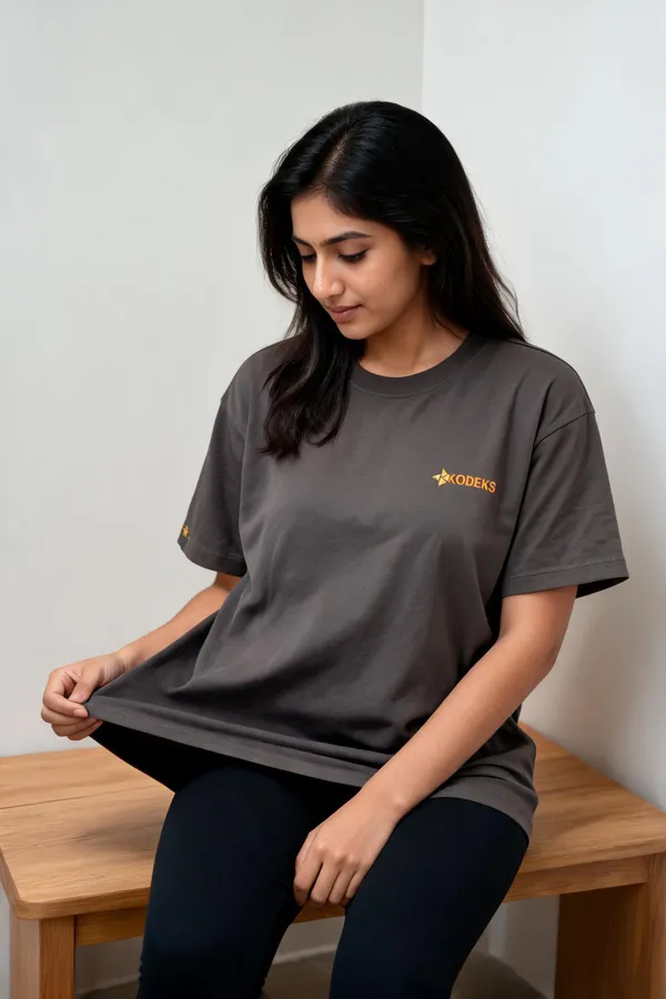 Dark_Grey_Cotton_Relaxed_Fit_Graphic_T_Shirt_For_Unisex