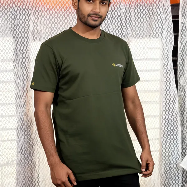 Olive_Cotton_Graphic_T_Shirt_For_Unisex