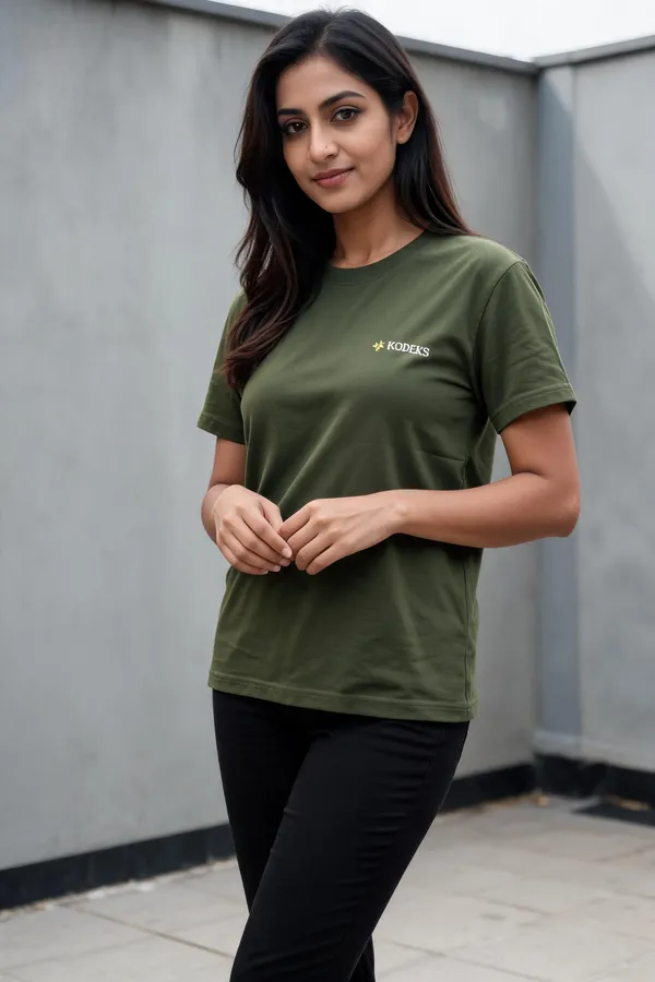 Olive_Cotton_Graphic_T_Shirt_For_Unisex