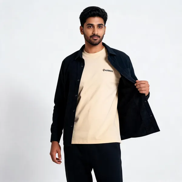 Beige_Cotton_Graphic_T_Shirt_For_Unisex