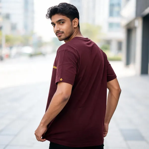 Maroon_Cotton_Regular_Fit_Graphic_T_Shirt_For_Unisex