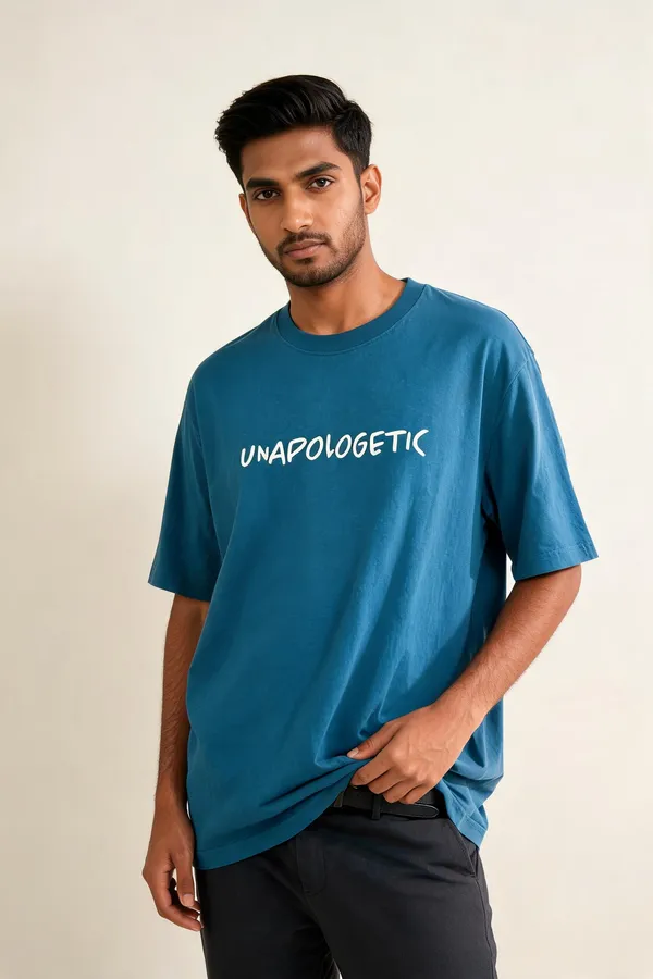 Blue_Cotton_Oversized_Graphic_T_Shirt_For_Unisex