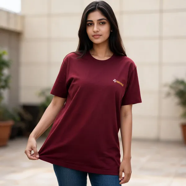 Maroon_Cotton_Regular_Fit_Graphic_T_Shirt_For_Unisex