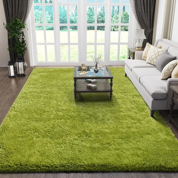Micro_Polyester_Shag_Solid_Green_Area_Carpet