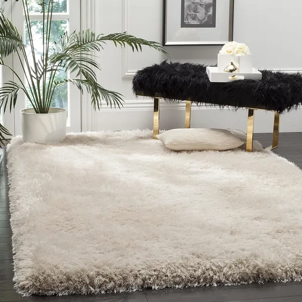 Micro_Polyester_Shaggy_Cream_White_Plain_Carpet