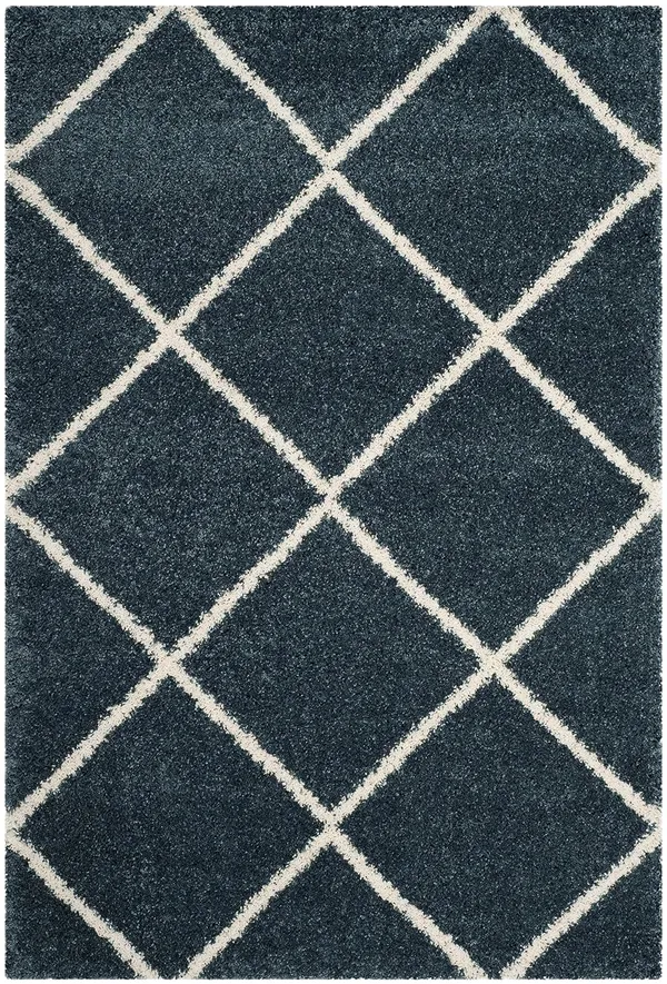 Micro_Polyester_Shaggy_Slate_Blue_Ivory_Plain_Carpet