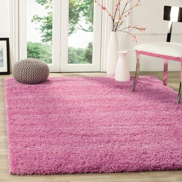 Micro_Polyester_Shaggy_Pink_Plain_Carpet