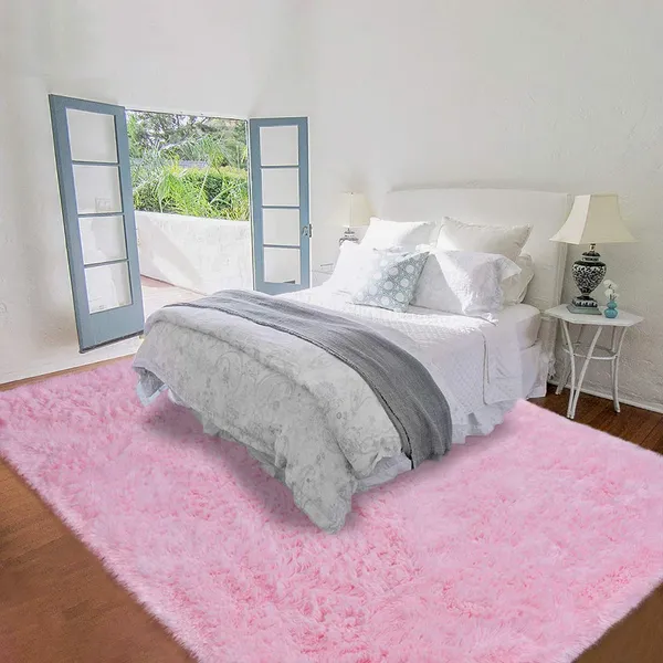Micro_Polyester_Shaggy_Pink_Plain_Carpet