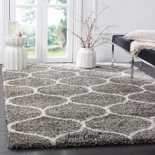 Micro_Polyester_Shaggy_Silver_Ivory_Plain_Carpet