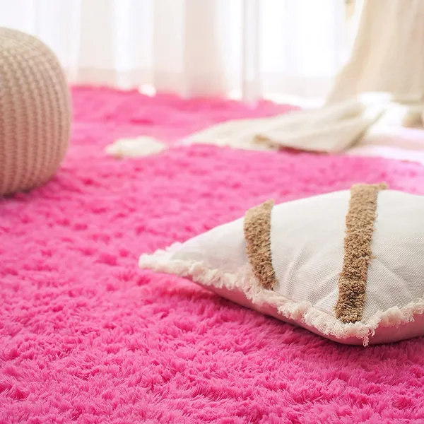 Micro_Polyester_Shag_Solid_Hot_Pink_Area_Carpet