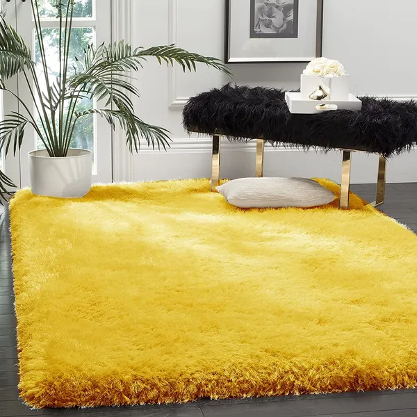 Micro_Polyester_Shaggy_Yellow_Living_Room_Carpet