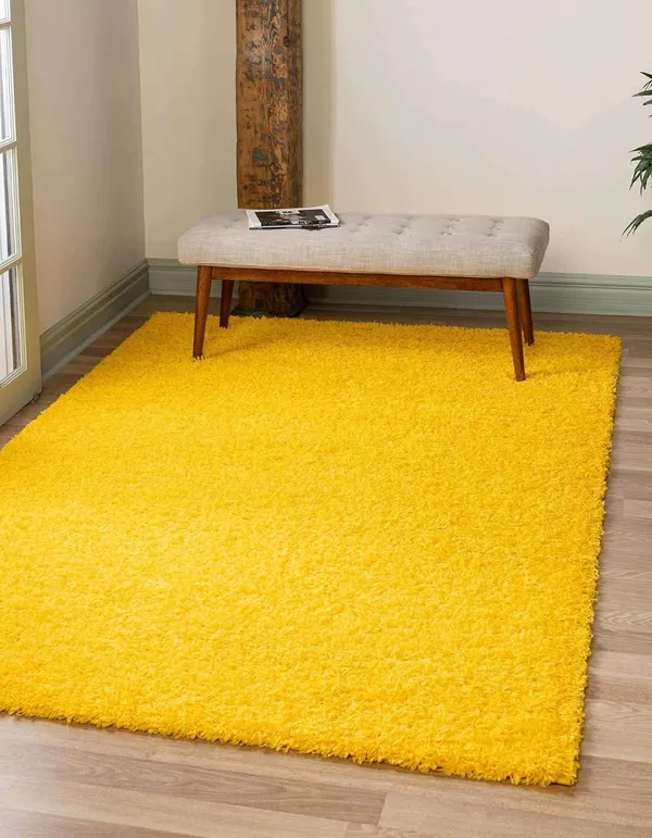 Micro_Polyester_Shaggy_Yellow_Living_Room_Carpet