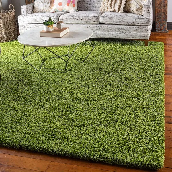 Micro_Polyester_Shaggy_Green_Carpet
