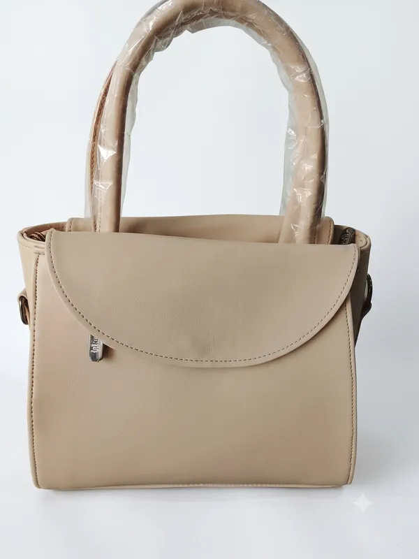 Beige_Faux_Leather_Medium_Tote_Structured_Flap_Handbag_for_Women