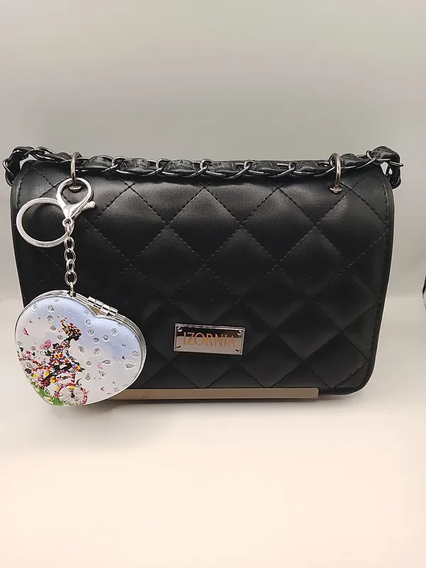 Black_Faux_Leather_Quilted_Shoulder_Bag_for_Women