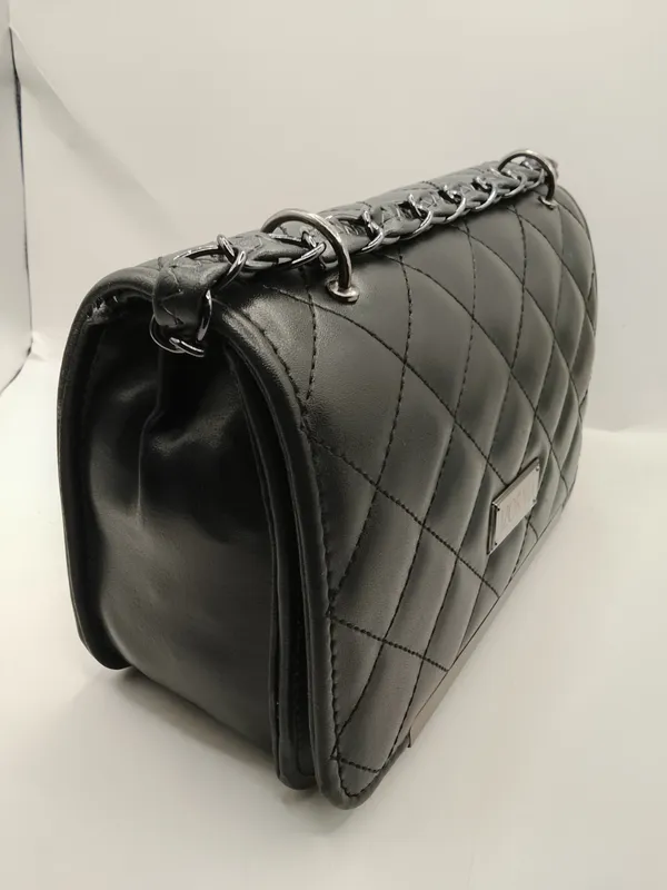 Black_Faux_Leather_Quilted_Shoulder_Bag_for_Women