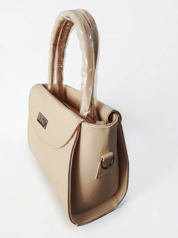 Beige_Faux_Leather_Medium_Tote_Structured_Flap_Handbag_for_Women