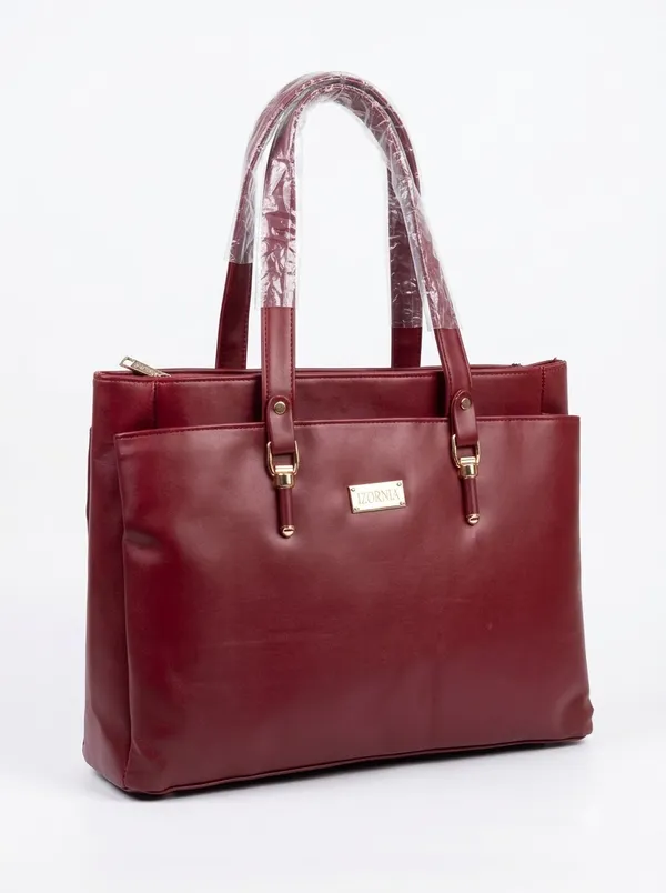 Burgundy_Faux_Leather_Big_Tote_Bag_for_Women