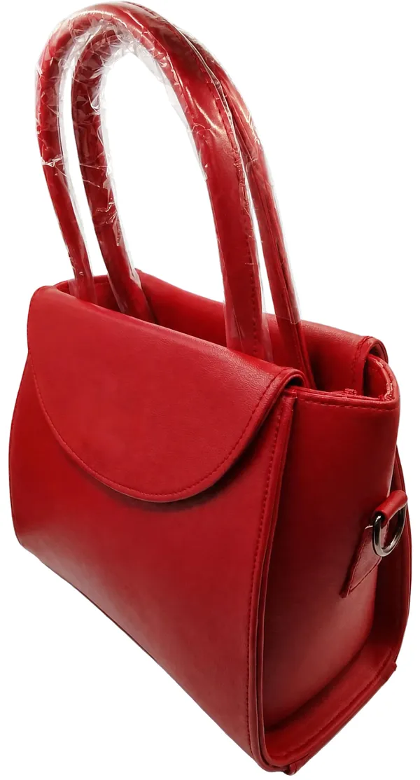 Red_Faux_Leather_Structured_Medium_Tote_Flap_Handbag_for_Women
