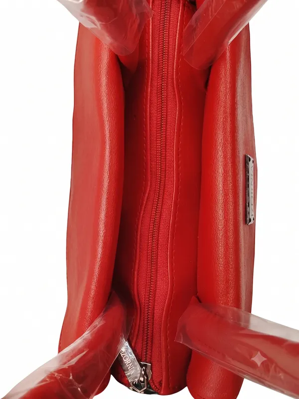 Red_Faux_Leather_Structured_Medium_Tote_Flap_Handbag_for_Women