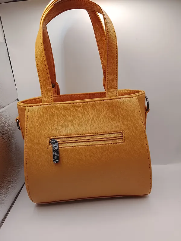 Yellow_Textured_Structured_Medium_Tote_for_Women