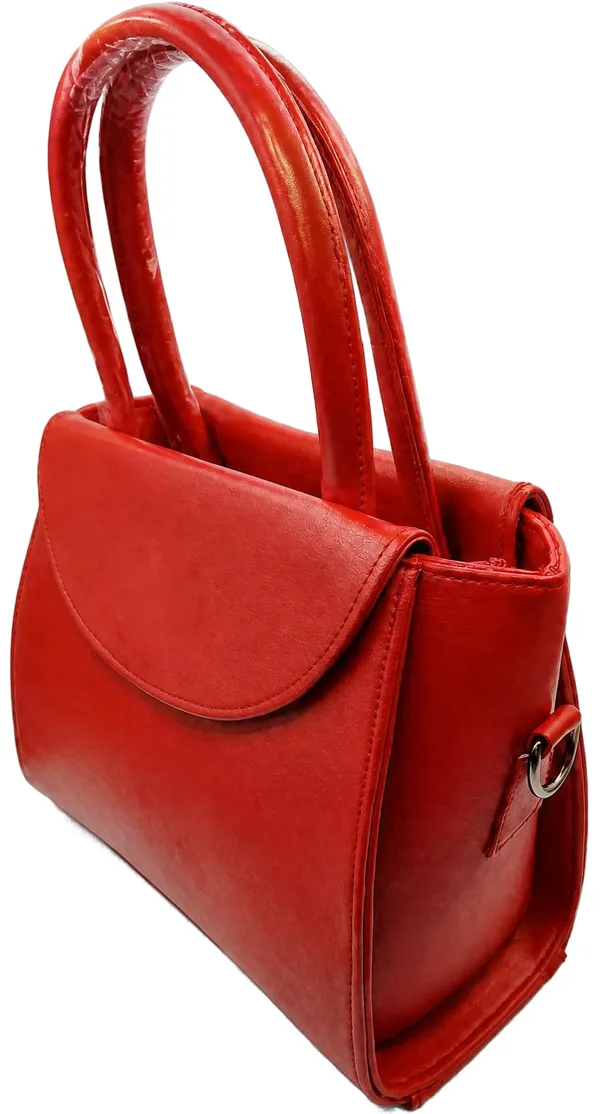 Red_Faux_Leather_Structured_Medium_Tote_Flap_Handbag_for_Women