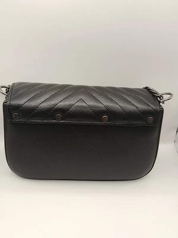 Black_Textured_Quilted_Shoulder_Bag_for_Women