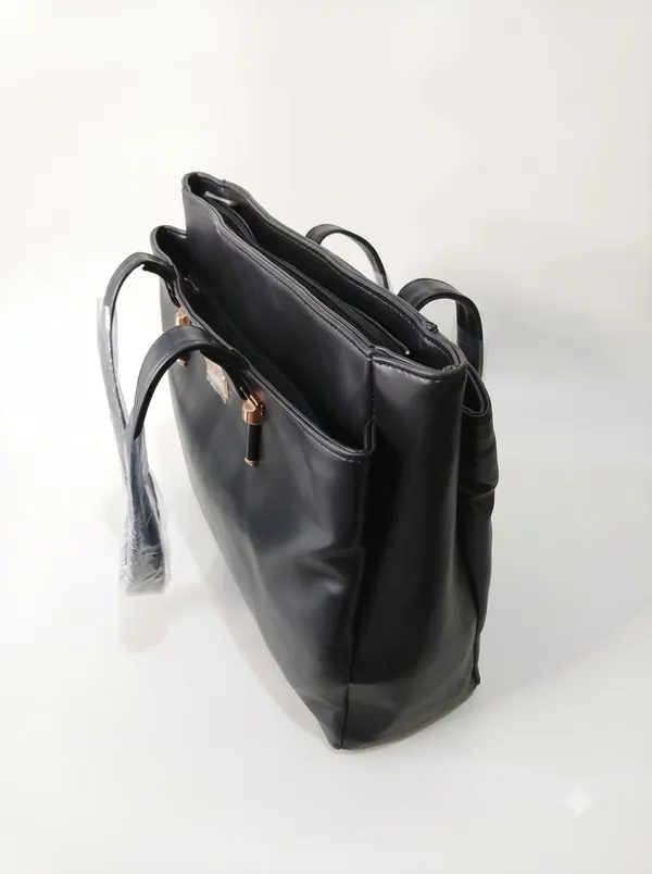 Black_Leather-Look_Structured_Big_Tote_Bag_for_Women
