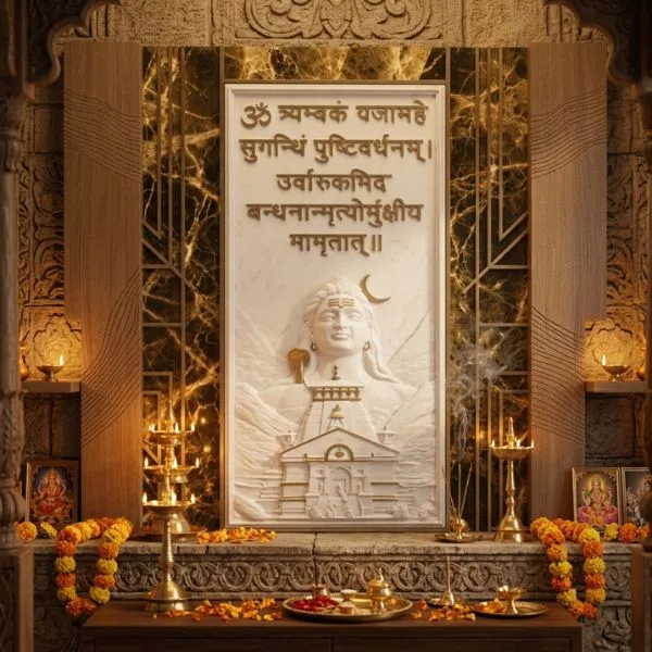 Hdhmr_Spiritual_Mahamrityunjaya_Mantra_Lord_Shiva_3D_Relief_Wall_Mural