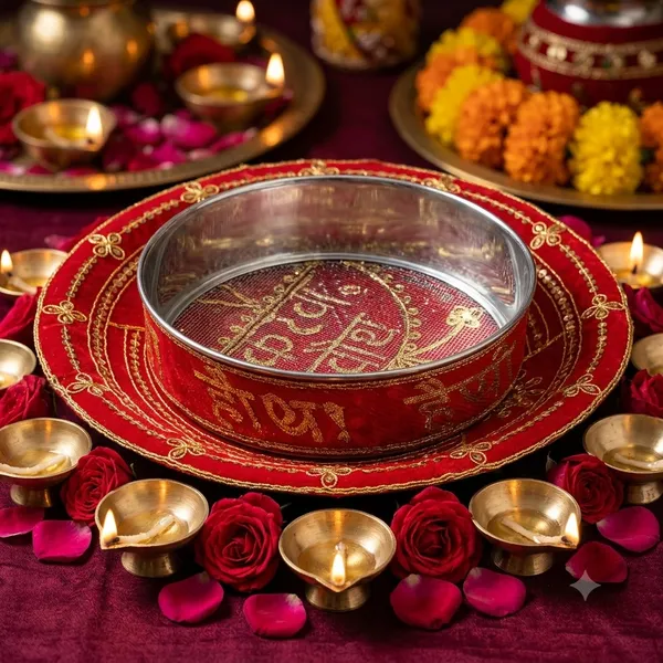 Steel_Festive_Karwa_Chauth_Designer_Pooja_Thali_Set