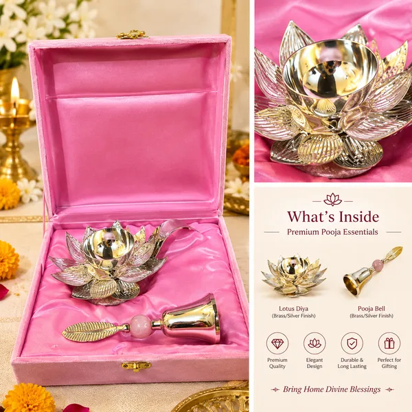 Brass_Festive_Lotus_Diya_Pooja_Bell_Gift_Set_Pink_Velvet_Box
