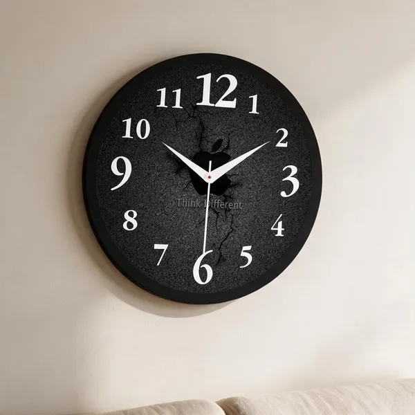 Plastic_Modern_Abstract_Cracked_Effect_Print_Round_Analogue_Wall_Clock