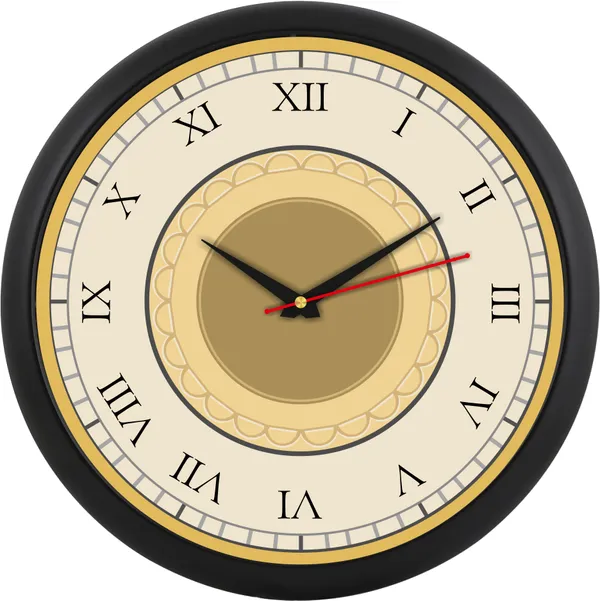 Black_Round_Roman_Numeral_Wall_Clock