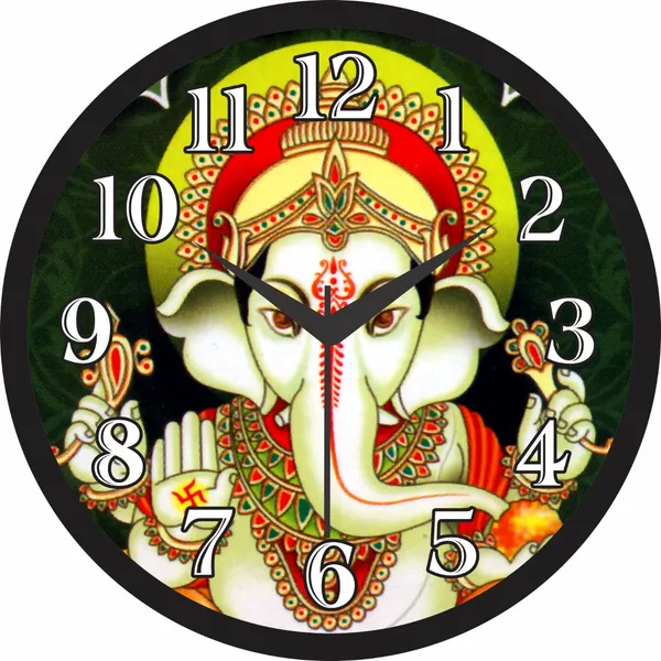 Religious_Ganesha_Round_Wall_Clock