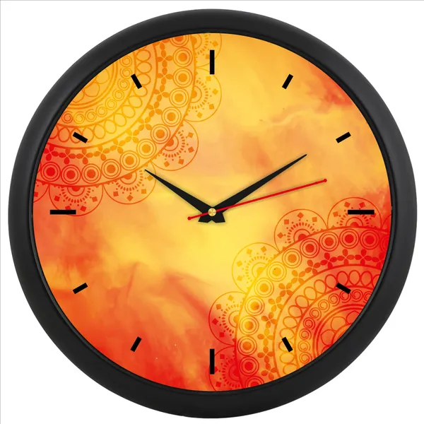 Black_Mandala_Pattern_Analog_Wall_Clock