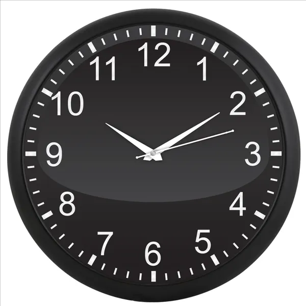 Black_Round_Arabic_Numeral_Wall_Clock