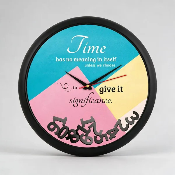 Plastic_Modern_Geometric_Inspirational_Quote_Print_Round_Analogue_Wall_Clock