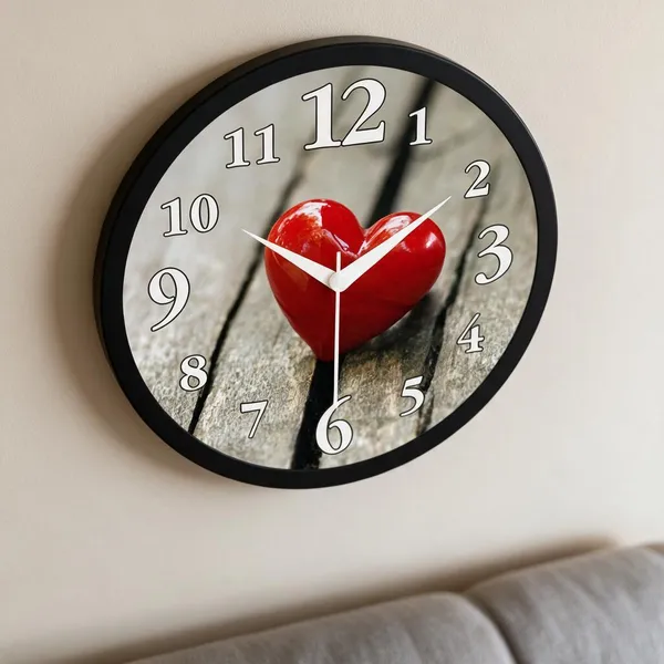 Plastic_Romantic_Heart_Print_Round_Analogue_Wall_Clock