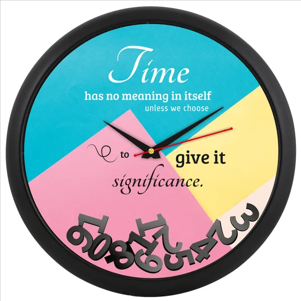 Black_Inspirational_Quote_Round_Wall_Clock