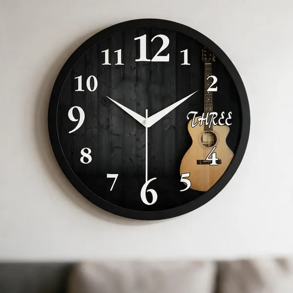 Plastic_Musical_Guitar_Graphic_Print_Round_Analogue_Wall_Clock