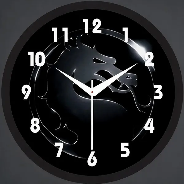 Plastic_Modern_Lion_Graphic_Print_Round_Analogue_Wall_Clock
